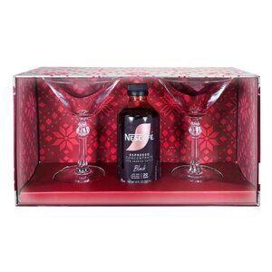 NEW✅Nescafe' Espresso Concentrate and Martini Glasses Gift Set - 10oz/3pc